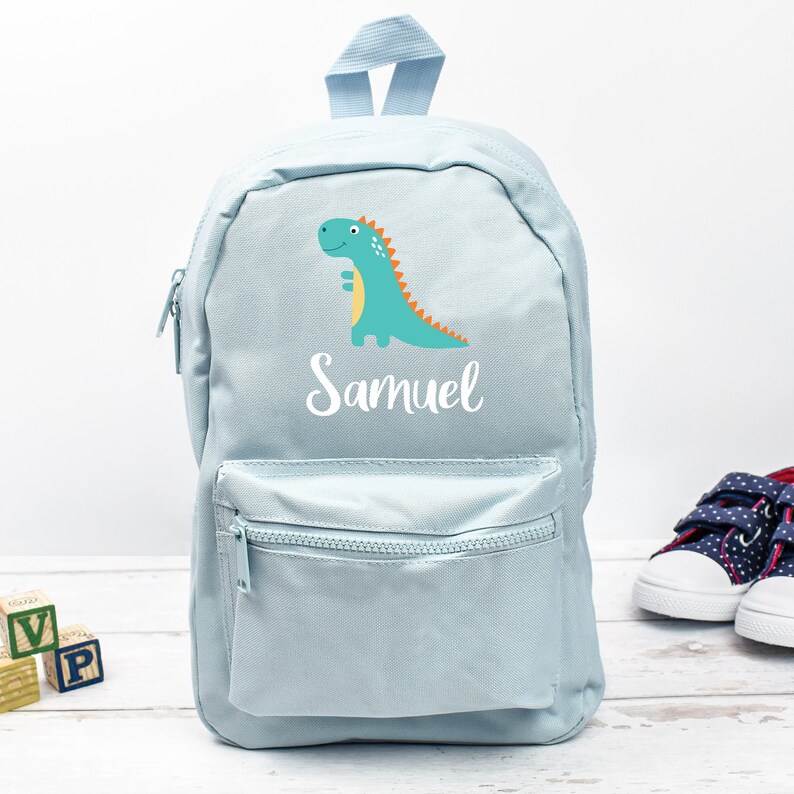 Personalised Dinosaur Backpack Dinosaur School Bag Kids Etsy UK