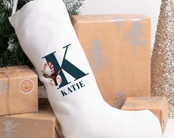 Personalised Christmas Stocking, Christmas Stocking, Name Christmas Stocking, Initial Christmas Stocking, Personalised Girl Stocking,