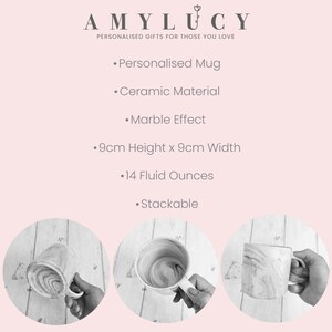 Taza personalizada para Sr. y Sra., taza a juego para Sr. y Sra., regalo de boda, regalo para pareja, taza para él y ella, regalo de aniversario, taza con palabras personalizadas imagen 4