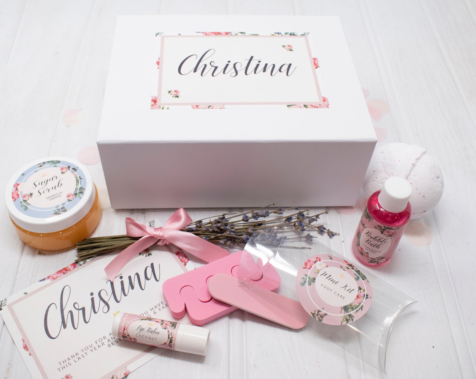 Personalised Thinking Of You Gift Box Get Well Soon Gift | Etsy