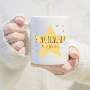 Personalised Teacher Mug, Teacher Gifts, School Teacher Mug, Teaching Assistant Gift, School Teacher Gift, Kindergarten, School Gifts