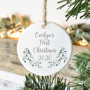 Set de regalo para la primera Navidad del bebé, caja de regalo personalizada para la primera Navidad, regalo para la primera Navidad del bebé, recuerdo navideño del bebé, caja de regalo de Navidad para el bebé imagen 6