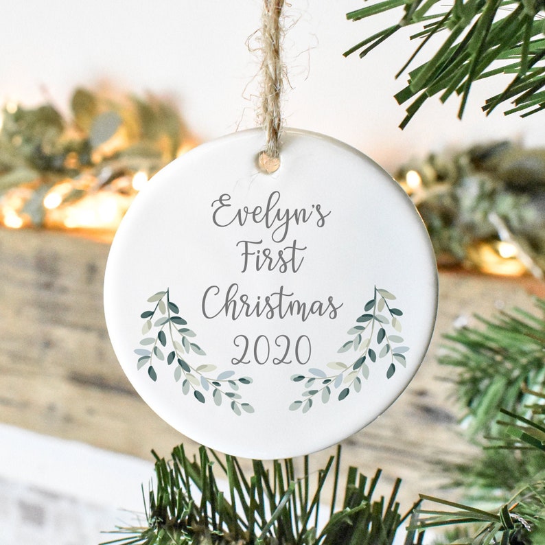 Set de regalo para la primera Navidad del bebé, caja de regalo personalizada para la primera Navidad, regalo para la primera Navidad del bebé, recuerdo navideño del bebé, caja de regalo de Navidad para el bebé imagen 6