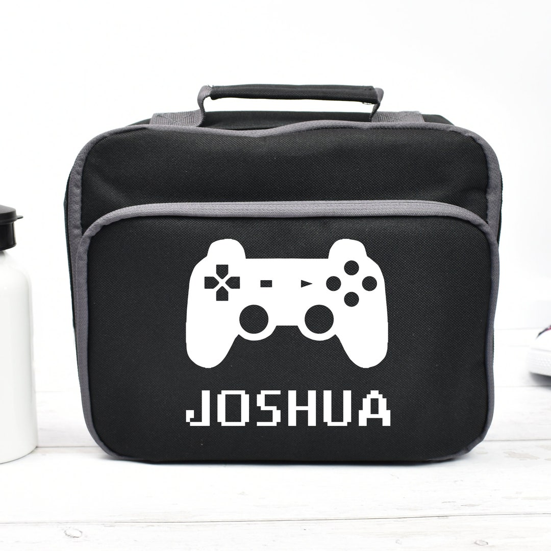 Personalised Gamer Lunch Bag Gaming School Lunch Bag Kids Etsy