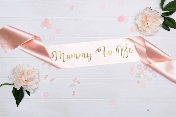 personalised baby shower sash