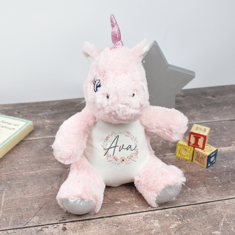 Conejito personalizado, regalo para recién nacido, peluche personalizado, osito de peluche con tu nombre, juguete de peluche, regalo para baby shower de niñas y niños imagen 6