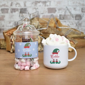 Personalised Hot Chocolate Kit, Stocking Fillers, Hot Chocolate Set, Christmas Eve Box Fillers, Hot Chocolate Gift, Christmas Mug Gift Set image 2