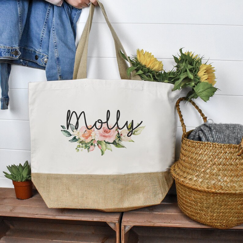 Personalised Large Tote Bag Large Shopper Bag Uni Bag Etsy