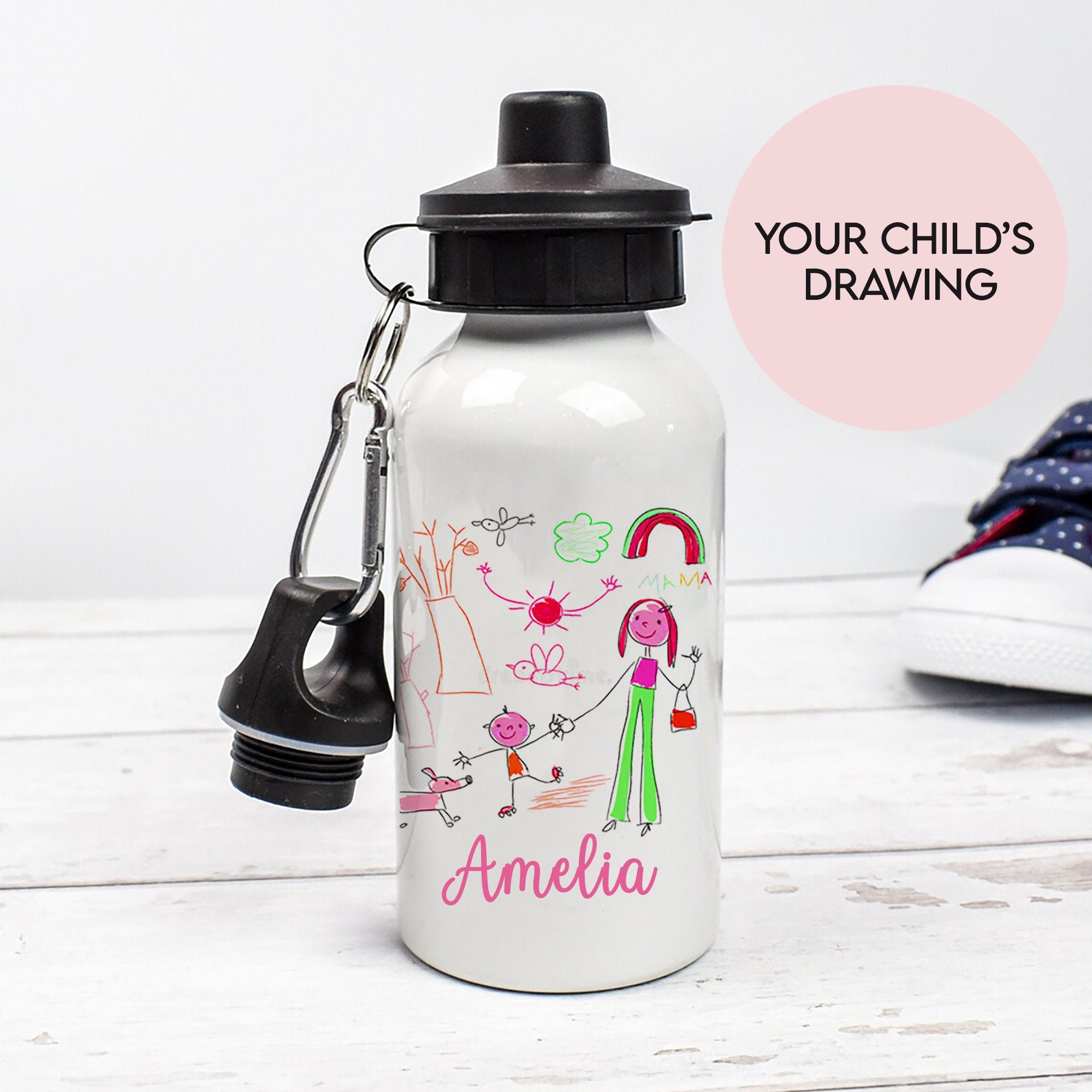 400ml Blank Water Bottle for Kids Children, for Sublimation Printing,With Little Cap
