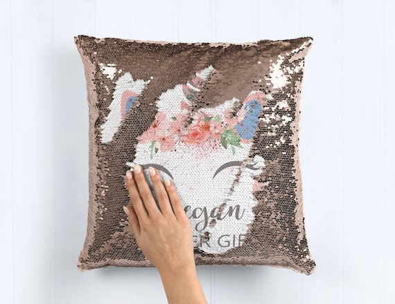 Swipe sequin best sale cushion
