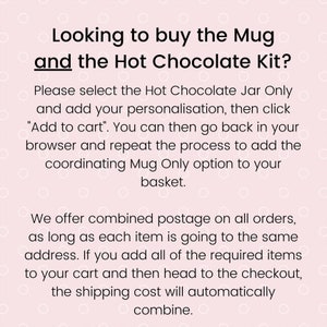 Personalised Hot Chocolate Kit, Name Christmas Mug, Hot Chocolate Gift Set, Stocking Filler, Mug Hot Chocolate Gift, Christmas Mug Gift Set image 5