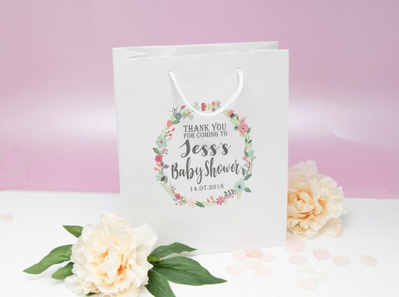 personalised baby shower gift bags