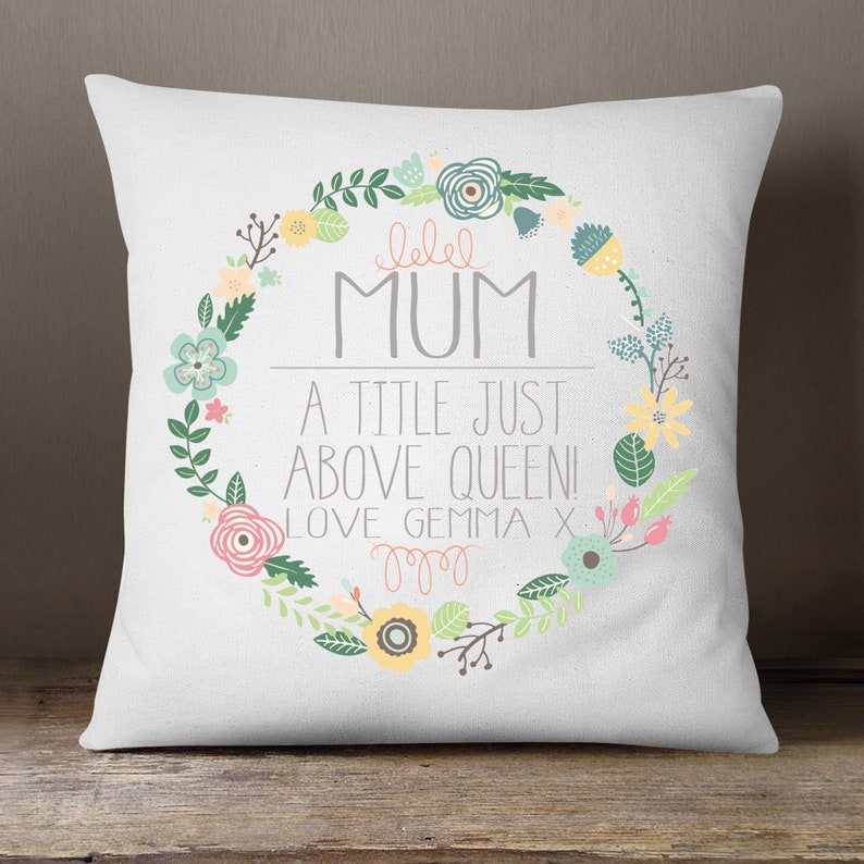 Personalized Mothers Day Cushion Keepsake Gift Mum Daughter Etsy UK