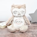 Personalised Owl Teddy, New Baby Gift, Customised Plush Soft Toy, Your Name Teddy, Cuddly Toy, Girls and Boys Owl Teddy, Baby Shower Gift