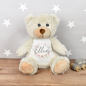 Conejito personalizado, regalo para recién nacido, peluche personalizado, osito de peluche con tu nombre, juguete de peluche, regalo para baby shower de niñas y niños imagen 7