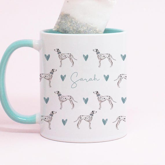 Personalised Dalmatian Mug, Dalmatian Gift For Her, Dog Lover Gift, Dalmatian Gifts, Dog Custom Gifts, Personalised Dog Mug, Dog Mum Gift