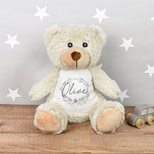 Conejito personalizado, regalo para recién nacido, peluche personalizado, osito de peluche con tu nombre, juguete de peluche, regalo para baby shower de niñas y niños imagen 8