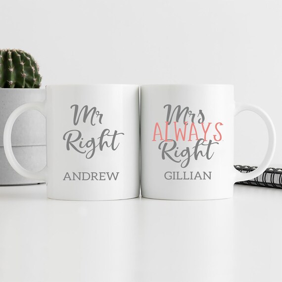Personalised Couple Mug Set Valentines Mug Set Etsy UK