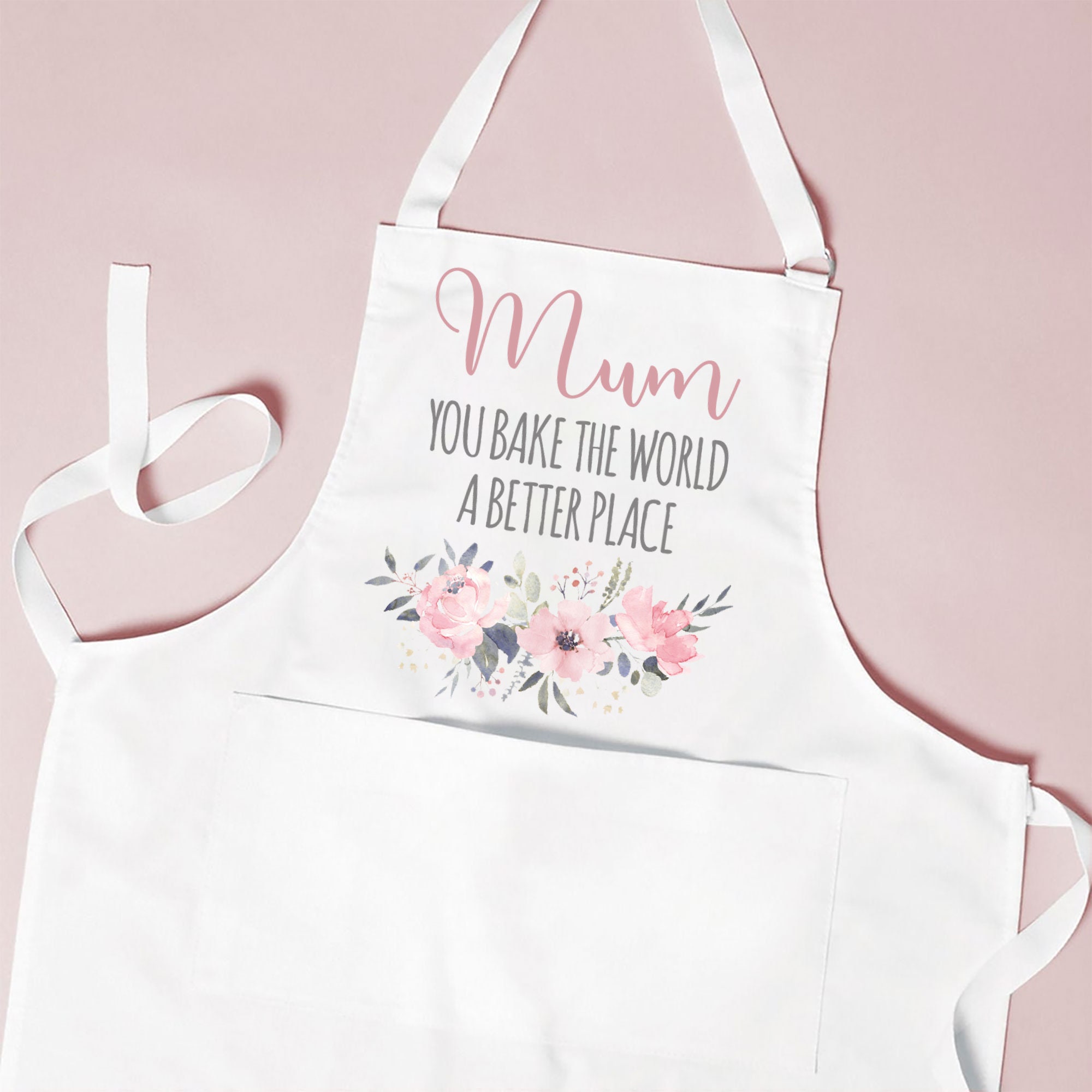 Home is Wherever Mom Is Mothers Day Apron Apron Gift for Moms 