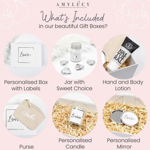 Personalised Rose Gold Bridesmaid Proposal Gift Box, Luxury Filled Thank You Bridesmaid Box, Bridesmaid Gift Set, Wedding Thank You Gifts, image 4