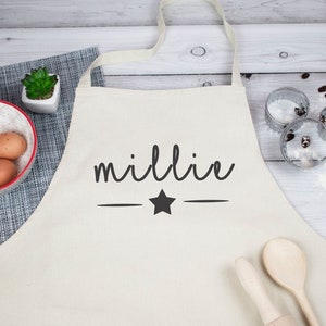 Personalised Child's Apron, Kids Baking Gift, Children Apron Cooking Gift, Gift for Child Baker, Chef Gifts, Custom Name Apron, Kids Apron, image 3