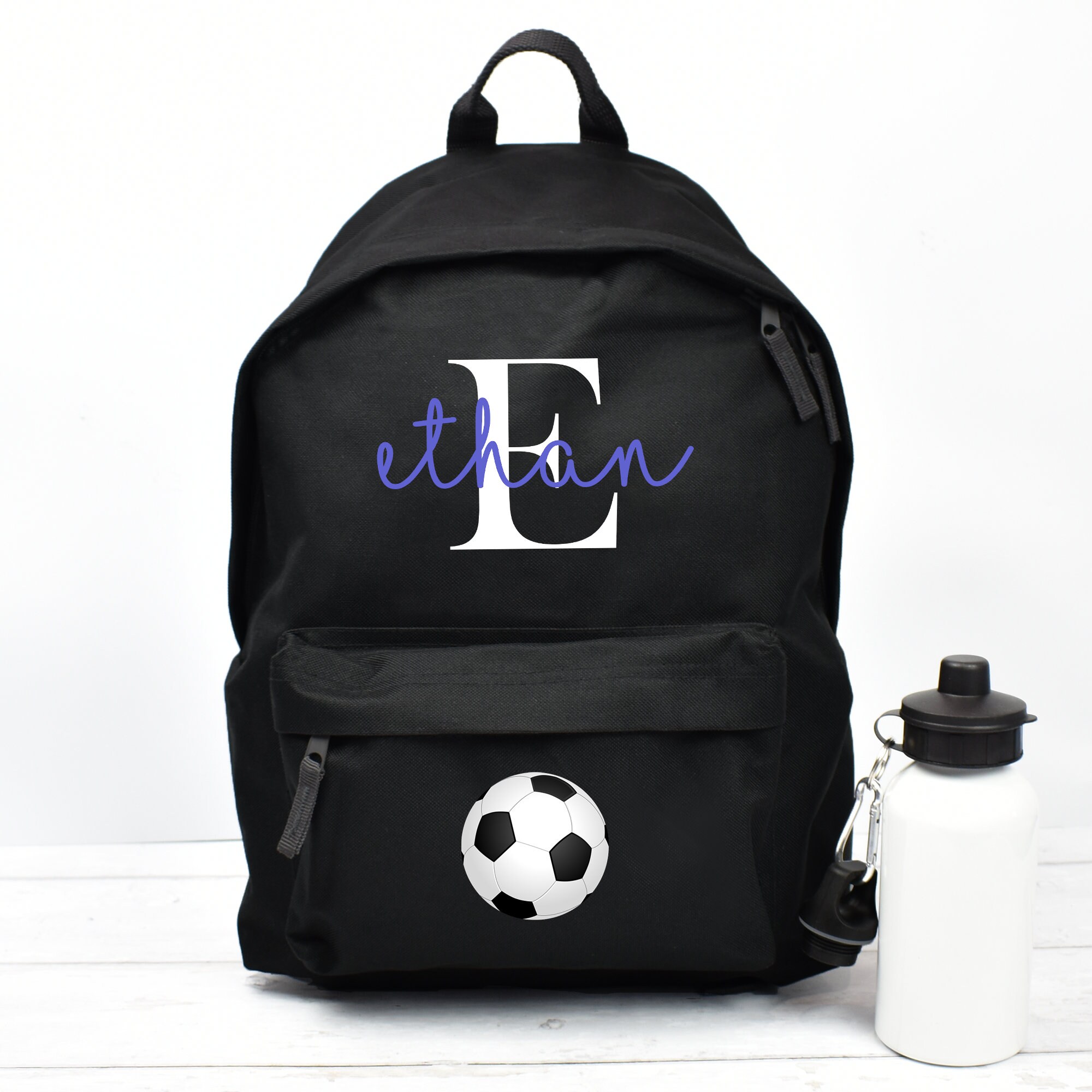 Personalised football backpack Clearance