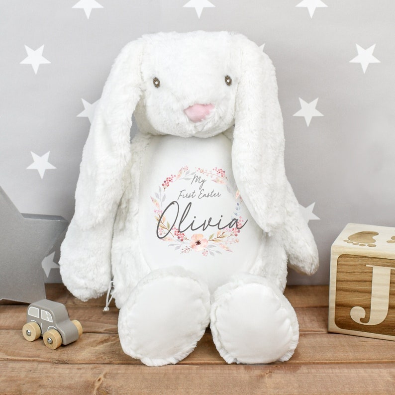 Personalised My First Easter Teddy, First Easter Bunny, 1st Easter Gift, New Baby Easter Gift, Easter Baby Gift, My First Easter image 4