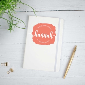 Personalised Journal, Your Text Notebook, Your Words Notebook, Stationary Gift, Custom Notebook, Graduation Gift, Graduation Notebook,