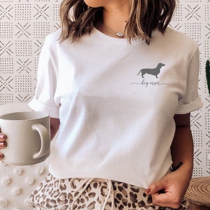 Personalised Dachshund T-shirt, Dog Mum Top, Dachshund Tops, Gift For Her, Dog Mum Gift, Sausage Dog Gifts, Personalised Dog Gift, Dog Owner