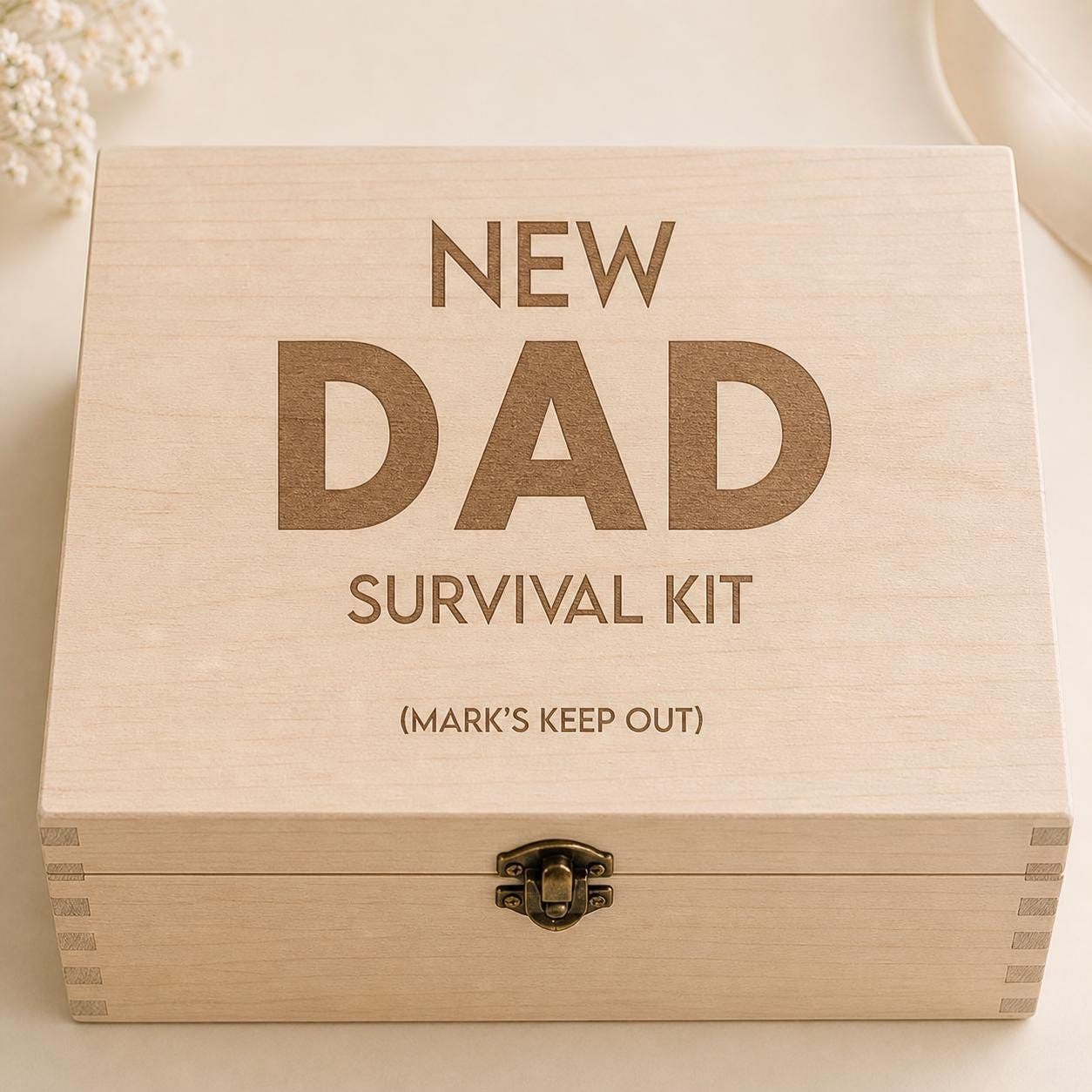 Personalised First Fathers Day Box, First Fathers Day Gift, New