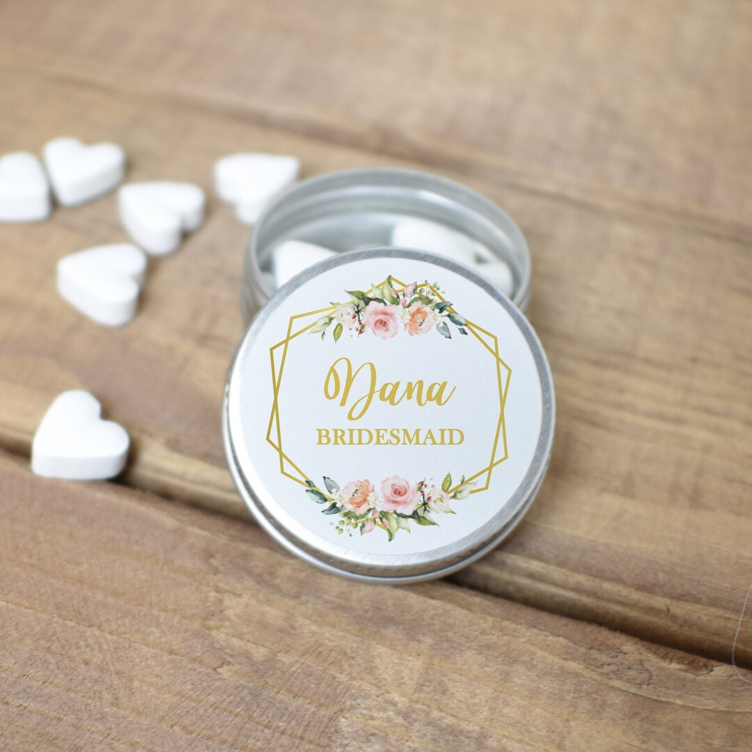 Personalised Bridesmaid Mint Tin, Bridesmaid Proposal Gift, Bridesmaid