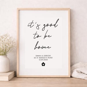 Personalised New Home Print, Housewarming Gift, Housewarming Present, New Home Present, Custom New Home Wall Art, Home Gifts, Moving House