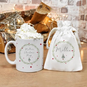 Personalised Hot Chocolate Kit, Name Christmas Mug, Hot Chocolate Gift Set, Stocking Filler, Mug Hot Chocolate Gift, Christmas Mug Gift Set