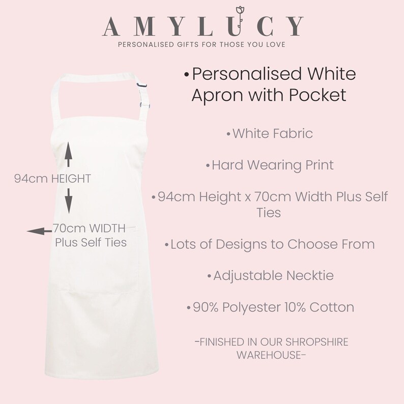 Personalised Wedding Apron, Bride Wedding Apron, Wedding Dress Apron, Wedding Groom Aprons, Custom Wedding, Reception Apron, Wedding Day imagem 6
