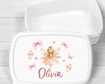 Personalised Fairy Lunch Box, Fairy Princess School Lunch Box, Unicorn Snack Box, Girls School Lunch Box, Children Student, Box School Lunch