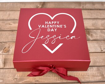 Custom Valentine's Gift Box, Valentines Gift For Her, Valentine's Gift Box Ideas, Custom Gift Box, Gift for Girlfriend, Heart Valentine Gift