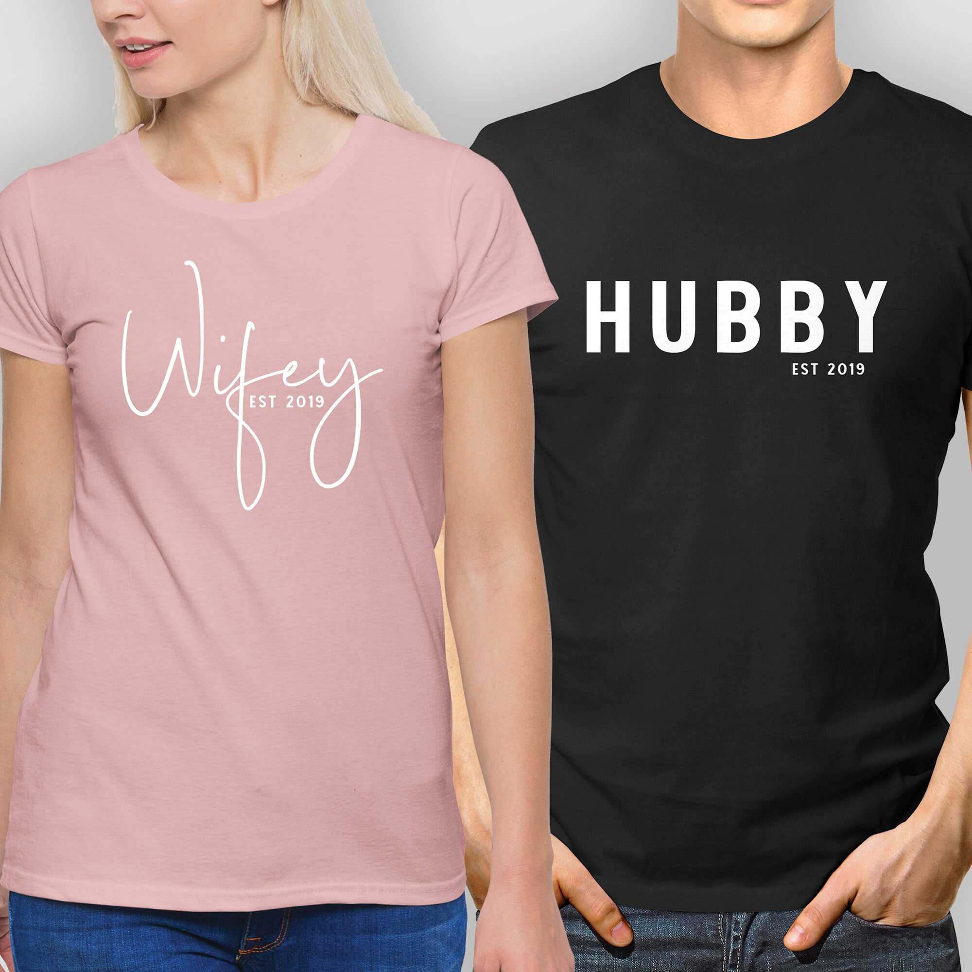 Image of Personalised Hubby T - Shirt, New Tops, Husband To Be T-Shirts, Engagement Top