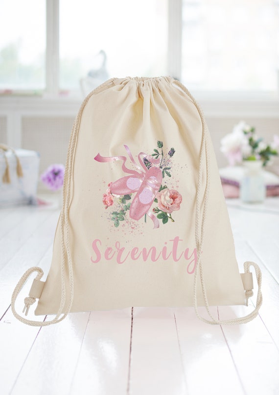PERSONALISED GIRLS FLAMINGO WITH CROWN /& BUTTERFLIES PRINTED SCHOOL BOOK BAG