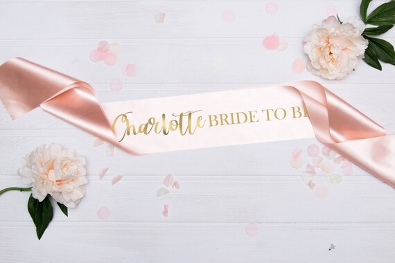 20 Personalised Rose Gold foil Sash Hen do//Hen accessories//Hen Party//Team Bride