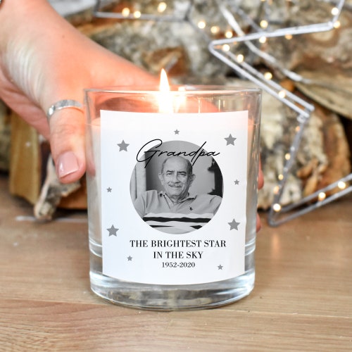 Personalised Christmas Lost Love One Candle Memorial Candle Etsy