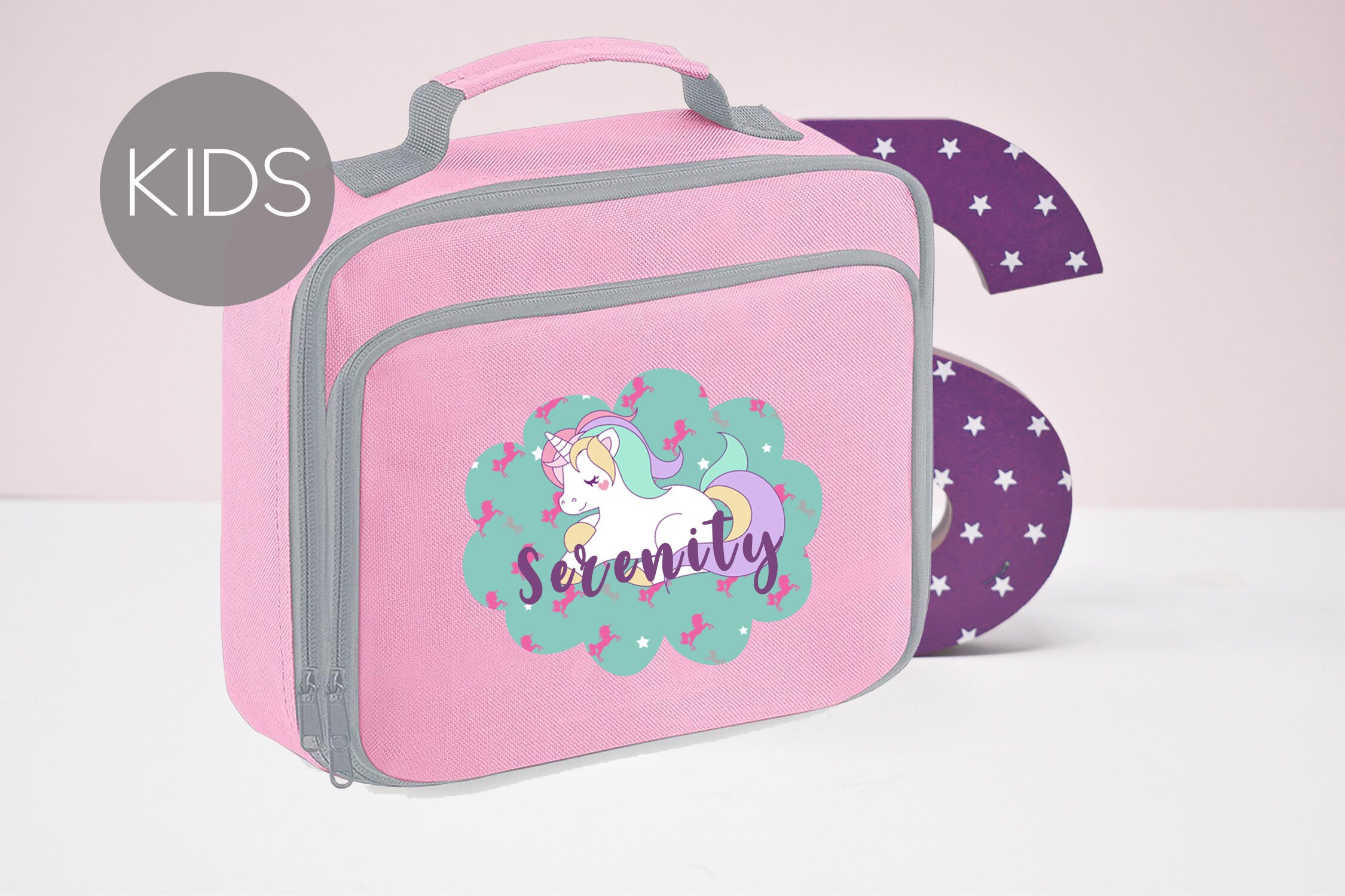 Personalised Unicorn Lunch Bag Unicorn School Lunch Bag Kids Etsy