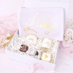 Personalised Gold Bridesmaid Proposal Gift Box, Luxury Filled Thank You Bridesmaid Box, Bridesmaid Gift Set, Wedding Thank You Gifts,