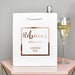 Rose Pink Personalised Gift Bag, DIY Personalised Party Bag, Favour Bag, Gold Party Bags and Gifts, Gift Wrapping, Gift Bags, Hen Party Bag 