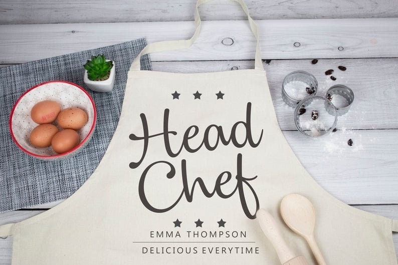 Personalised Apron, Baking Gifts, Personalized Apron, Cooking Gift, Gift for Her, Full Kitchen Apron, Funny Quote Apron, Kitchen image 2