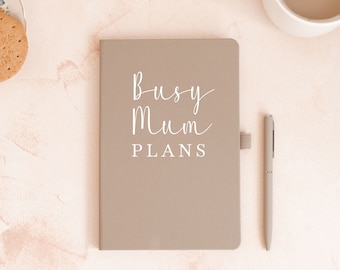 Personalised Busy Mum Planner, Mum Notebook, Mum Planning Notebook, Mum Gift, Busy Mum Gift, Nanny Gift, Lined , Mother's Day, Custom