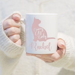 Personalised Crazy Cat Lady Mug, Crazy Cat Lady Gifts, Cat Lover Mug, Personalised Cat Lover Gift, Gifts for Cat Lovers, Cat Lady Mugs,