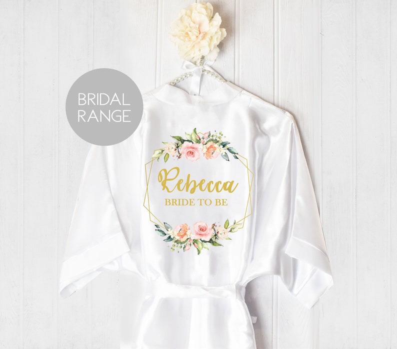 Personalised Bridesmaid Robe Personalised Robe Hen Party Etsy