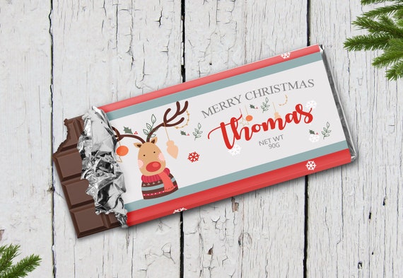 Chocolate Christmas Foils Christmas Eve Box Stocking Filler Novelty gift tabbed