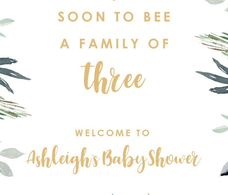 Personalised Baby Shower Sign Baby Shower Poster Custom Baby Etsy UK