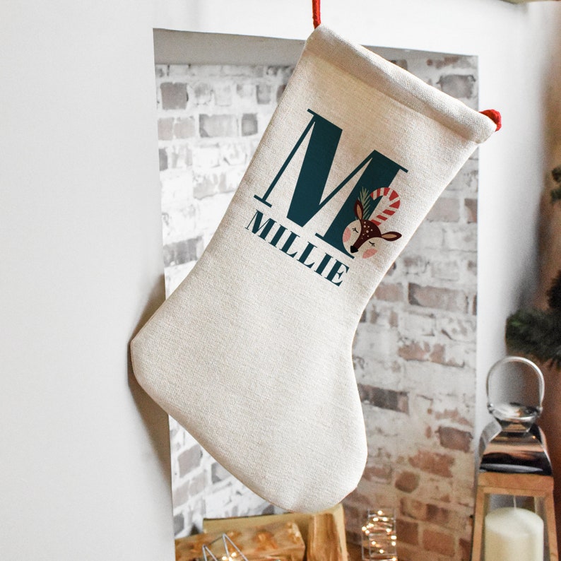 Personalised Christmas Stocking Christmas Stocking Name Etsy